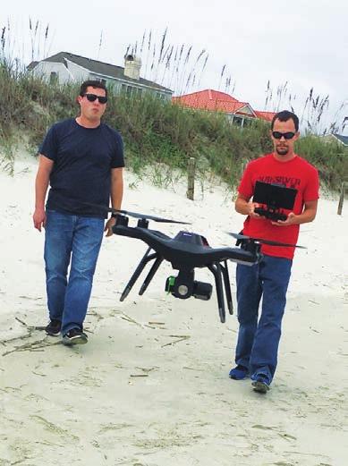 Horry County Deploys Drones to Survey Hurricane Impact continued from cover monitoring efforts to track environmental change and the impact of natural disasters.