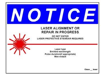 panels or protective housing or entry into the NHZ become necessary, and the laser radiation exceeds