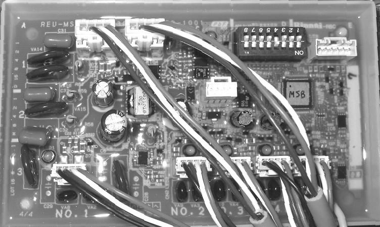 is connected to the MSB Communication cable. Master MSB board 2.