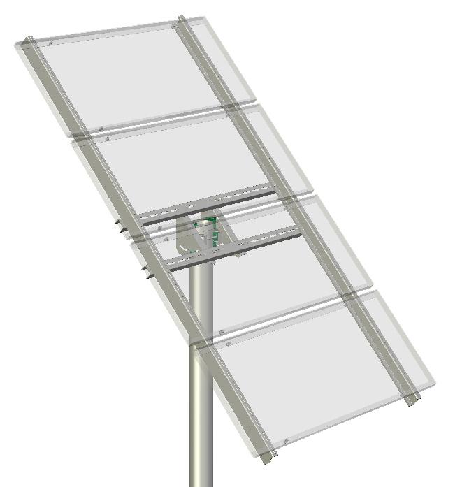 11 Universal Top-of-Pole Mount UNI-TP/04A Installation Guide Step 6 - mounting the PV assembly Parts Required Qty Part
