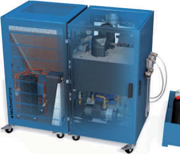 : cooling air supply from the front to the top efficient cooling systems also available with water/glycol-cooled condensers for connection to a central cooling system