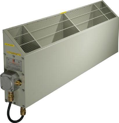 FCR Hazardous Area Convector Heaters Heavy duty folded steel construction and finned stainless steel elements give the FCR range an exceptionally long life.