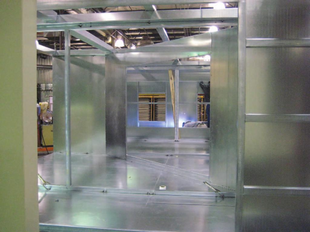 Production United Metal Products 96,000 square foot facility houses all of the necessary components to produce air handling systems ranging from 1,000 CFM to over 200,000 CFM in custom configurations.