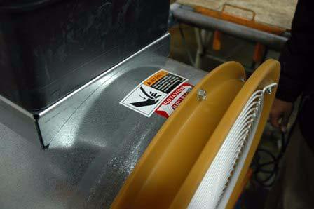 2. Decals Safety Alert Decals WARNING GSI Group 217-226-4421 Stay clear of rotating blade.