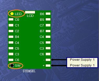 c. If the STEMSEL controller board is already selected go to step e.