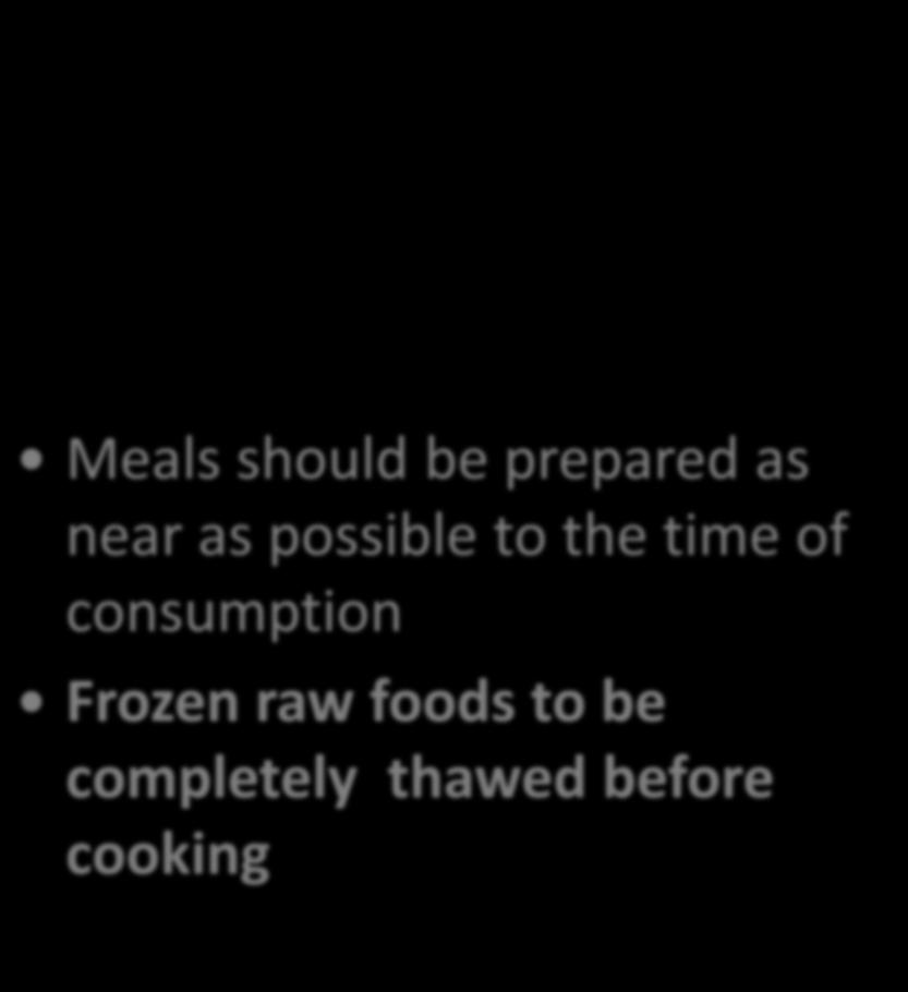 SAFE FOOD PREPARATION FOR TRAVELLERS
