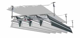 During installation, it is important that the separation between the unit and the ceiling be large enough. Otherwise, the output can be reduced because of insufficient air intake.