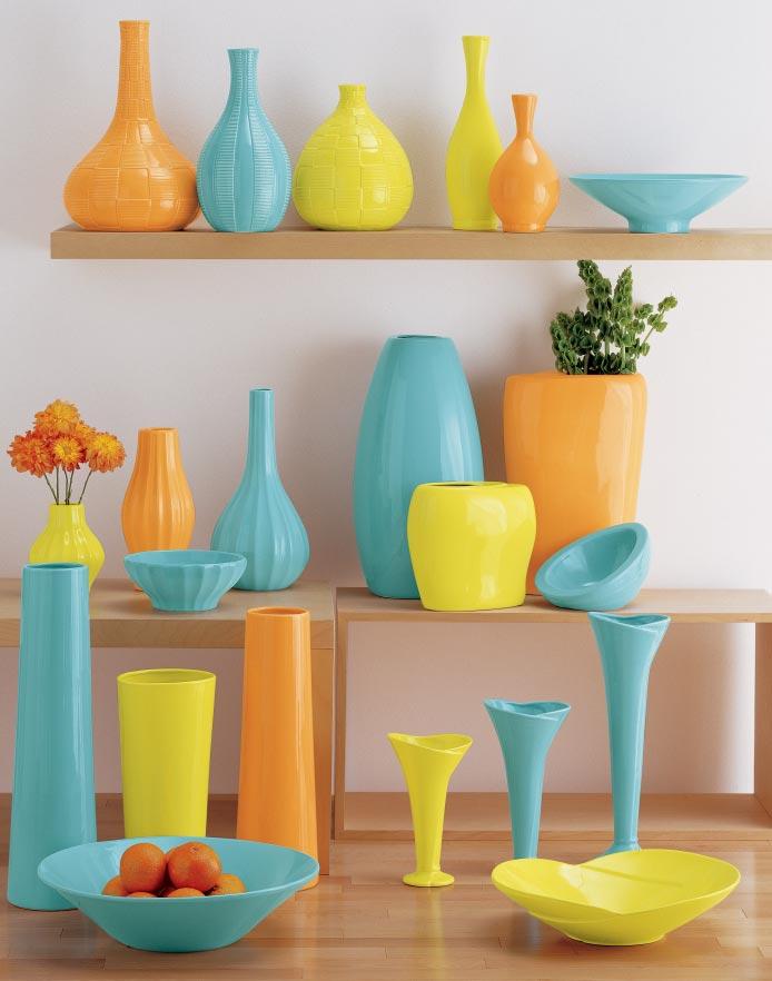 Island Brights Collection Aqua, Lime & Orange 120-11 119-39 118-06 111-06 112-11 147-39 Refreshing cool colors and stunning shapes can be added to any decor.