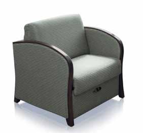 Under-seat storage Optional casters on lounge sleepers Collection Item Flex Bariatric Chair Extra comfort. Extra width. Extra sturdiness.