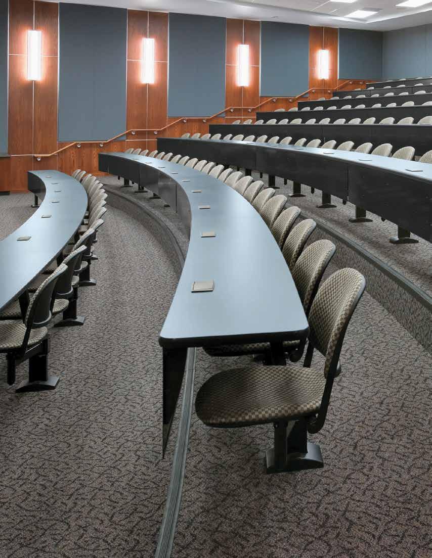 University Fixed Seating Supporting the Staff:
