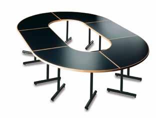 Curved or straight styles Carrels in two heights and tables in three heights Panel leg or rectangular, square and round 4-leg tables PowerUp modules or grommets Supporting the