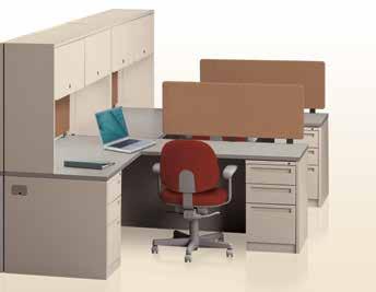 Administration 700 Series Desking A flexible, freestanding modular system of desk components that accommodates a variety of user preferences and work