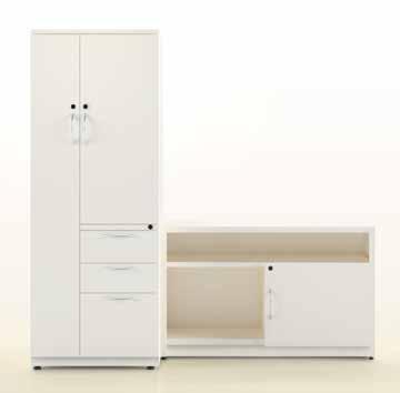 Pedestals and double pedestals Credenzas Wardrobe/Cabinets Smart Touch Storage Inspired by Europe s desire to provide bold furniture with clean lines and built off the 700 Series file platform, Smart