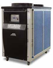 WARNING: Do not attempt to start or operate an air-cooled portable chiller without all cabinetry panels in place. Air-cooled chillers require air to be drawn through the air-cooled condenser.