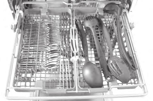 20 OPERATING INSTRUCTIONS LOADING THE CUTLERY RACK (on some models) HEIGHT ADJUSTABLE TRAY (on some