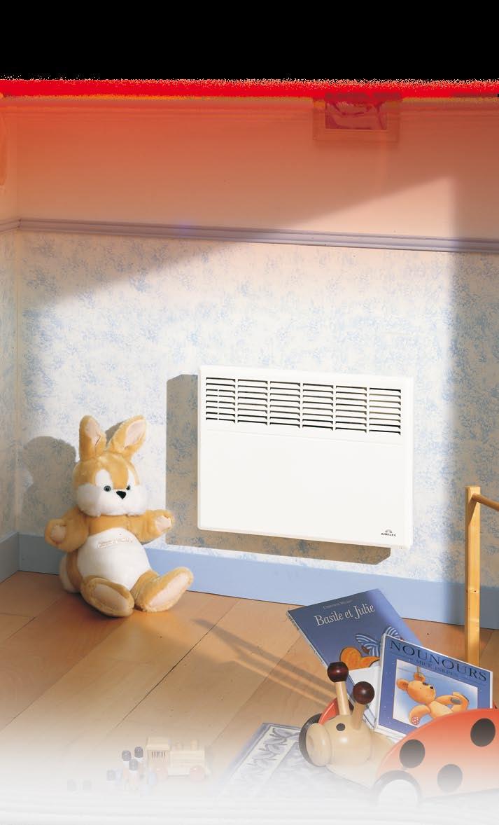 BASIC WITH PLUG Convection panel heater CONVECTOR FROM 500 TO 3000W MECHANICAL THERMOSTAT CHARACTERISTICS - Slimline design - White colour - Aluminum fins heating element - Thermal cut-out to prevent