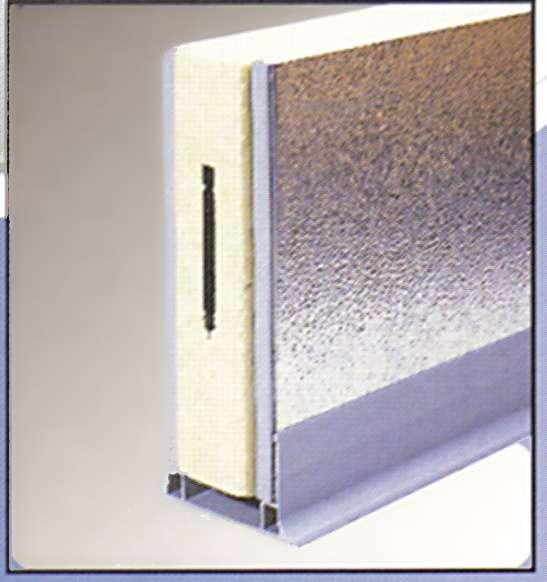 Panel Frames Panels consist of rigid frames with a skin of aluminum.