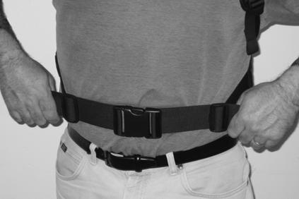 Back Pack Strap Adjustment For best results, make strap adjustments while wearing backpack with full material reservoir.