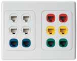224/1 2000/3 Loaded 224/1 Floor Outlet Loaded Faceplate 2000H2 224/1 Floor Outlet Housing for two Standard Plates.