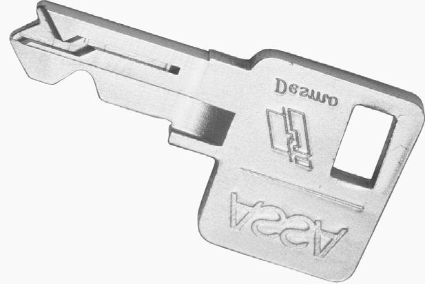 ASSA Desmo Key Control This extra heavy duty key is among the strongest in the industry. So strong, in fact that it is backed by a Lifetime Functional Warranty.