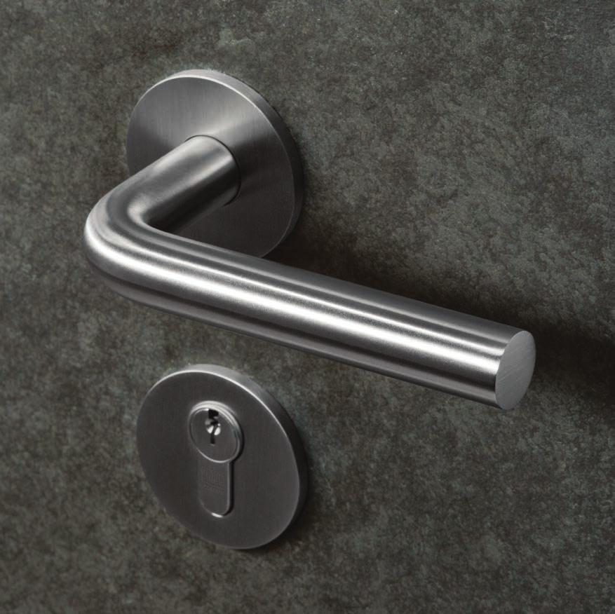 EN 1906 Satin stainless steel finish 001 Polished stainless steel