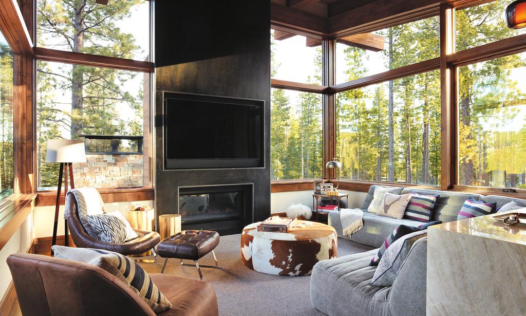 Treetop Lounge Comfort comes first in the watch tower family room.