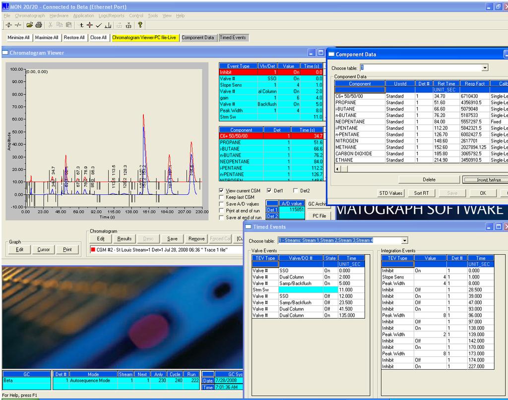Rosemount 1500XA Process Gas Chromatograph Summary of application event status and time Simple dropdown menus Connect to any GC with a mouse click.
