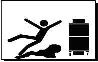 Serious injury can occur if you trip or fall near the fryer.