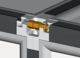 The intelligent solution for unit connections: the DencoHappel partition joint connector which disappears behind a protective cover.