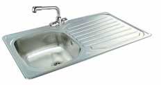 GENERAL PURPOSE, BUCKET AND UTILITY SINKS INSET SINKS DOUBLE BOWL/DOUBLE DRAINER INSET SINK A double bowl/double drainer inset sink manufactured from 0.