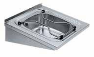 057 (BS302) 500 x 400 x 180mm wall hung utility sink with grid CLEANER S SINK