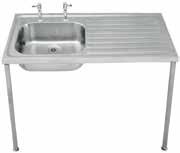 MEDICAL AND LABORATORY MEDICAL SINKS - HTM64 & HEALTH BUILDING NOTE (HBN 00-10, PART C) COMPLIANT SINGLE BOWL/SINGLE DRAINER SINK A single bowl/single drainer sink manufactured from 1.