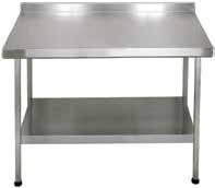 CATERING SINKS, TABLES AND EQUIPMENT PREPARATION TABLES F20601Z PREPARATION WALL TABLES 600, 650 AND 700MM WIDE Mini wall tables will align with the Mini range of catering sinks.