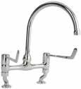 TAPS MANUAL OPERATION TAPS LEVER OPERATED MIXER TAP Manufactured from chromium plated brass the mixer tap is supplied with 150mm long levers which can be operated by either the elbows or wrists,