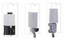SOAP DISPENSER Automatic soap dispenser conversion kit including automatic unit, refill tank, assembly plate and mounting material. 201.0000.