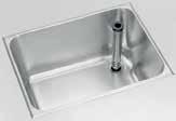 STAINLESS STEEL WASHBASINS AND WASHTROUGHS RIMMED EDGE BOWLS FOR INSETTING RIMMED EDGE BOWL (FOR INSETTING) Large sink bowl for insetting into worktops with a rimmed edge. Manufactured from 1.