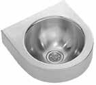 273 (WB240WM) 315 x 320 x 105mm MODEL A WASHBASIN Washbasin manufactured from 0.9mm thick, grade 1.4301 (304) stainless steel.