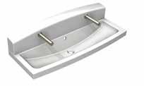 MIRANIT WASHBASINS AND WASHTROUGHS WASHTROUGHS MIRANIT WASHTROUGH Made from Miranit resin bonded mineral material, with an alpine white gelcoat surface finish that s smooth, pore-free and temperature