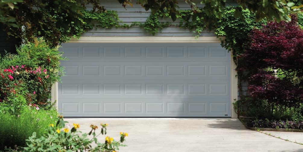Medium-duty steel garage doors defense Unique section design and hardware reduces the risk of serious hand and finger injuries.