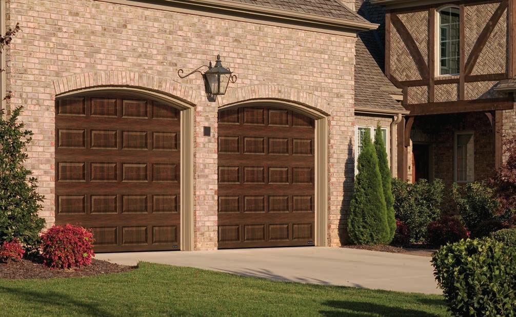 Heavy-duty steel garage doors defense Unique section design and hardware reduces the risk of serious hand and finger injuries.