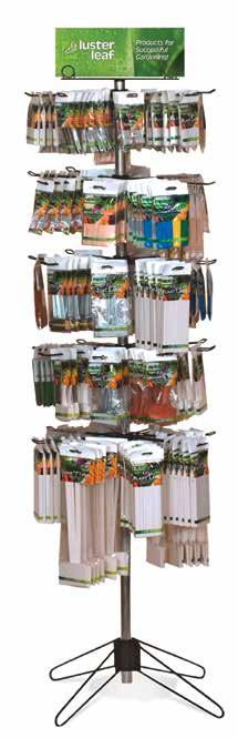 MERCHANDISERS Classic Impressions Center Display Rack & Header 797 Rapiclip Planting & Labeling Spinner Display 899 Rapiclip Plant Labels & Ties