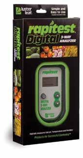 Digital PLUS Soil ph Meter 1847-6 Per Case Meter database includes ph preferences for