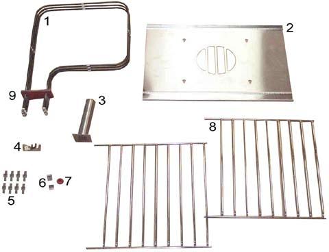 ASSEMBLY INSTRUCTIONS 6 INSIDE OVEN CAVITY ASSEMBLY: ITEM 6.1 Parts FIG.