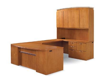 File and box drawers, returns, wire management and power/data options keep function at the forefront.