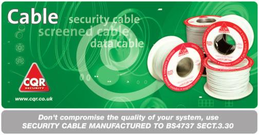 567 CABLES AND ACCESSORIES CQR CQR Security Cable Flexible Multistrand Security Cable, consisting 7 Strands tinned copper 0.