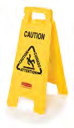 SAFETY SIGN WITH "CAUTION" IMPRINT - ENGLISH, SPANISH,