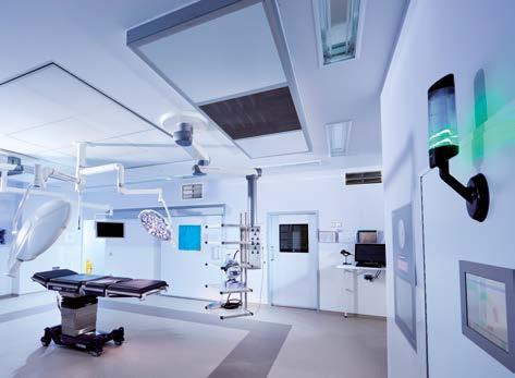 ULA system ULA OT recirculating air canopy Reliably protect patients and staff by integrating the complete system in the suspended canopy.