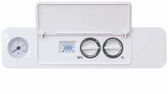 Two easy-to-use knobs allow to do the boiler setting and control all the boiler functions in a simple and intuitive way, including the activation of S.A.