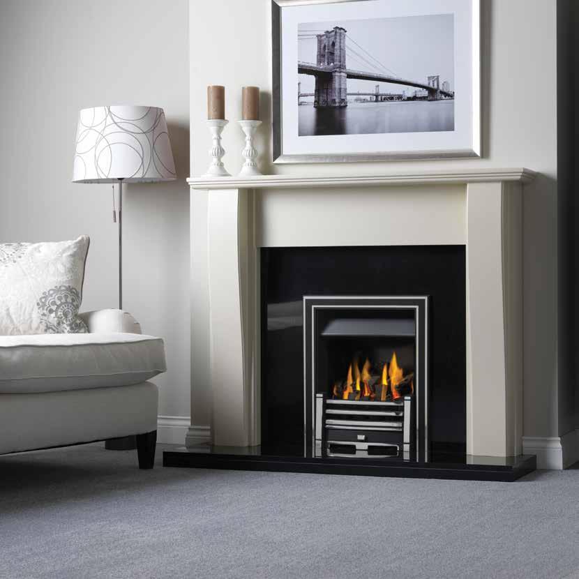 31 Airflame Convector Inlay Trim Clifton Max Heat Output: 3.7kW Min Heat Output: MC - 2.4kW, RC - 1.