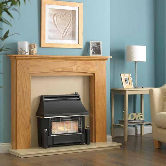48 Helmsley Radiant Gas Fire Max Heat Output: 4.